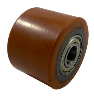 85mmm x70mm pallet roller with polyurethane tyre and 20mm ball bearings KR8570PTBC