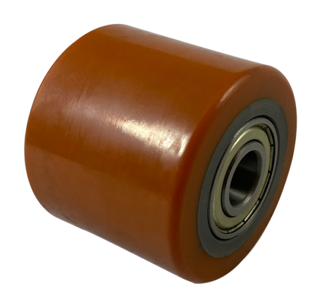 Pallet Roller 82mm X 70mm Polyurethane Tyre Steel Centre 20mm Ball Bearing KR8270PTBC