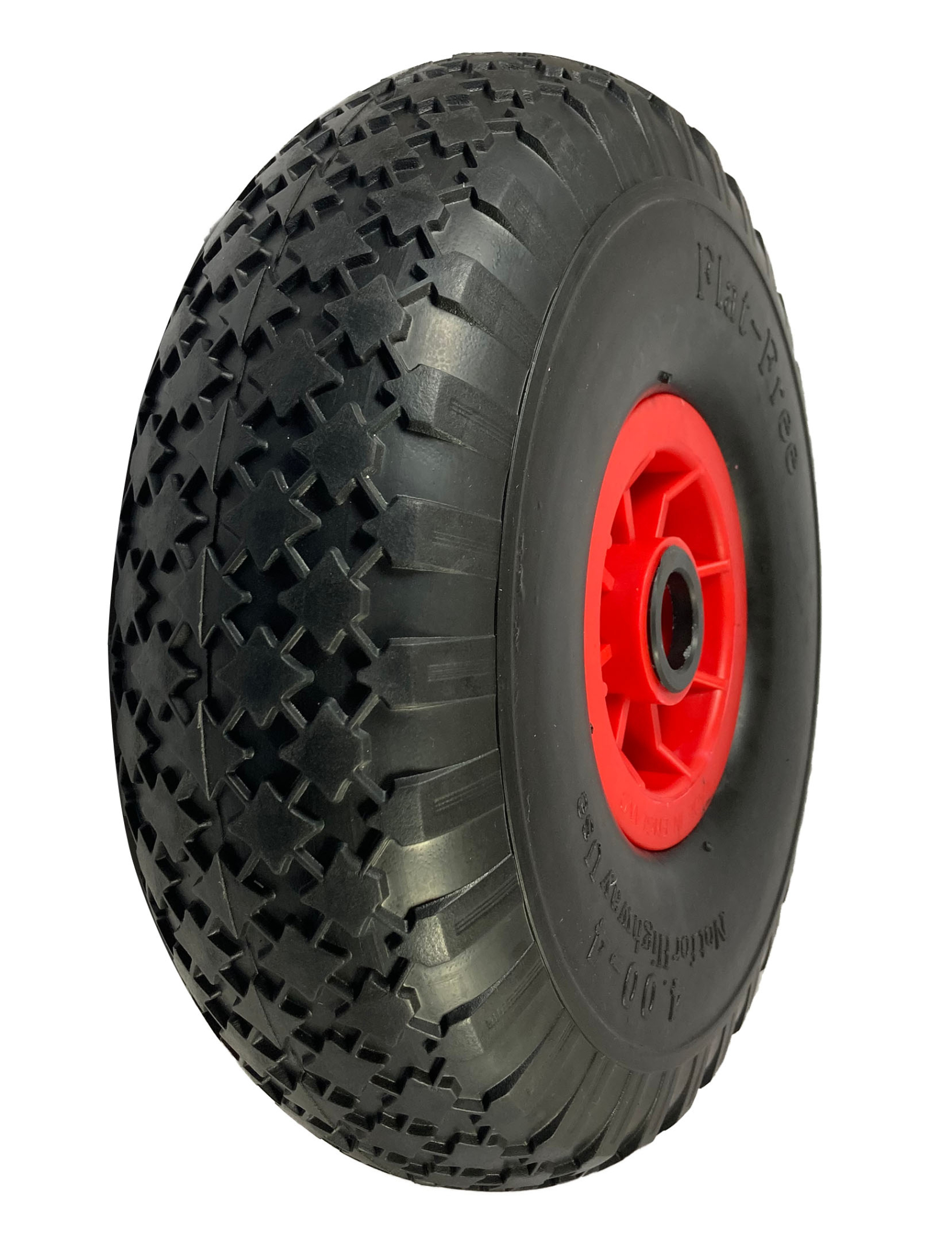 Puncture Proof Wheel 300mm Puncture Proof Tyre / Red Polypropylene