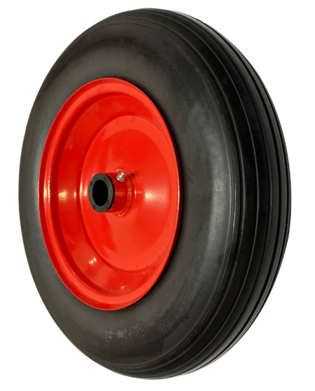 370mm Puncture Proof Wheel with Red Steel Centre
