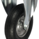 Fixed Castor with 200mm Diameter Pneumatic Wheel with Roller Bearing
