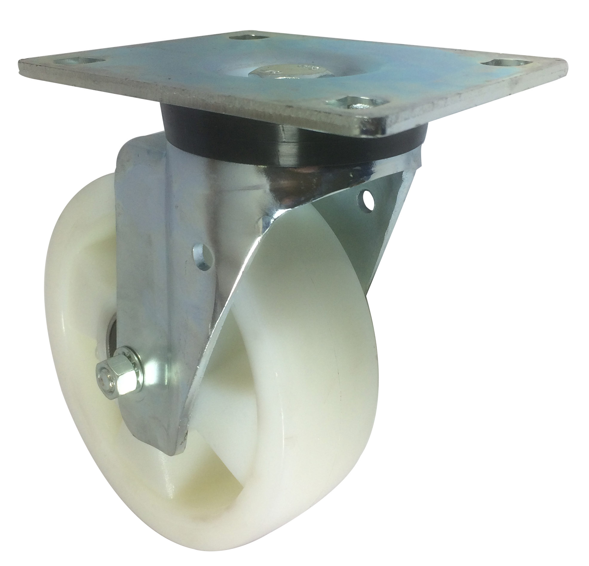 160mm Swivel Castor, 500kg Capacity Nylon Wheel, Ball Bearing