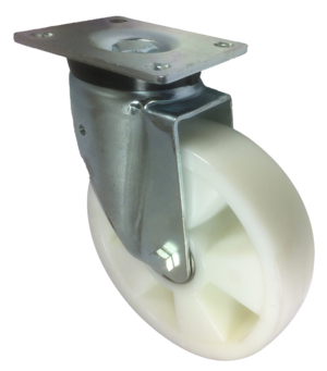 200mm Swivel Castor, 800kg Capacity, Nylon Wheel, Ball Bearing (KS200NYBJ800)