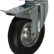 Swivel Castor with Brake and 200mm Pneumatic Tyre Wheel with Roller Bearing
