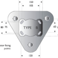 100mm scene shifter top plate bs4100pt14x