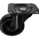 100mm All Black Swivel Castor with Black Rubber Tyre wheel and Ball Bearing MSV100BRN2B