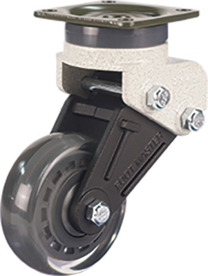 65mm Shock Absorbing Swivel Castor with Polyurethane Tyre Wheel GDS06565SF