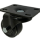 50mm Low Level High Load Swivel Castor with Black Nylon Wheel and Ball Bearings ks050nybj200