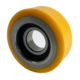 50mm x 20mm polyurethane tyre guide roller with 17mm single ball bearing