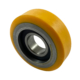 60mm x 20mm Polyurethane Tyre Guide Roller on a Steel Centre with a single 20mm shielded ball bearing