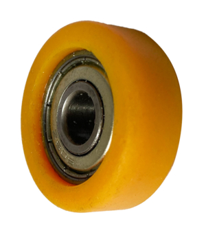 30mm x 11mm Polyurethane Guide Roller with 8mm Ball Bearing