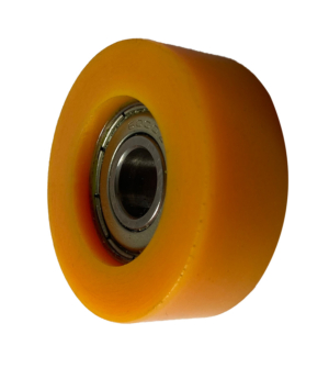 40mm x 15mm polyurethane guide roller with 10mm ball bearing