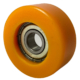 50mm x 20mm Polyurethane Guide Roller with 12mm 6201ZZ Ball Bearing