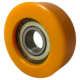 Polyurethane Tyre Guide Roller with 70mm x 25mm and 12mm 6204ZZ ball bearing
