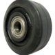 100mm castor wheel with rubber tyre on a cast iron centre and 20mm ball bearings 125kg load rating
