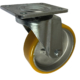125mm Swivel Castor with a Polyurethane Tyre on an Aluminium Centre wheel with Ball Bearing. Load rating is 300kg.