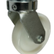 150mm swivel castor with 19mm single bolt hole and white nylon wheel with roller bearing load capacity is 520kg