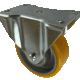 100mm Fixed Castor with Polyurethane Tyre on an aluminium centre wheel and ball bearings. 300kg load capacity