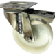 160mm Swivel Castor with Brake and White Nylon Wheel with Roller Bearing. 250kg Load Rating