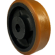 200mm high quality polyurethane tyre on a cast iron centre wheel heavy duty