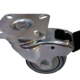 75mm swivel castor with total stop brake and grey thermoplastic rubber tyre castor