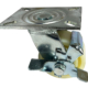 100mm swivel castor with side mounted brake and nylon wheel fitted with ball bearings