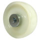 100mm white nylon wheel with 12mm roller bearing and castor fitting kit