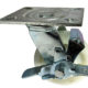 Swivel Castor 125mm, with side mounted brake and nylon wheel with ball bearings