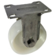 Fixed Rigid Stainless Steel Castor 100mm Imperial Top Plate and Nylon Wheel