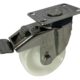 Swivel with Brake Castor and Stainless Steel Frame with 100mm Nylon wheel and an imperial size top plate