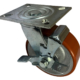 150mm swivel castor with side brake and fabricated steel frame with polyurethane tyre cast iron wheel and ball bearings