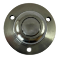 25.4mm ball transfer unit with round base plate and 3 holes on a 58mm pcd top view